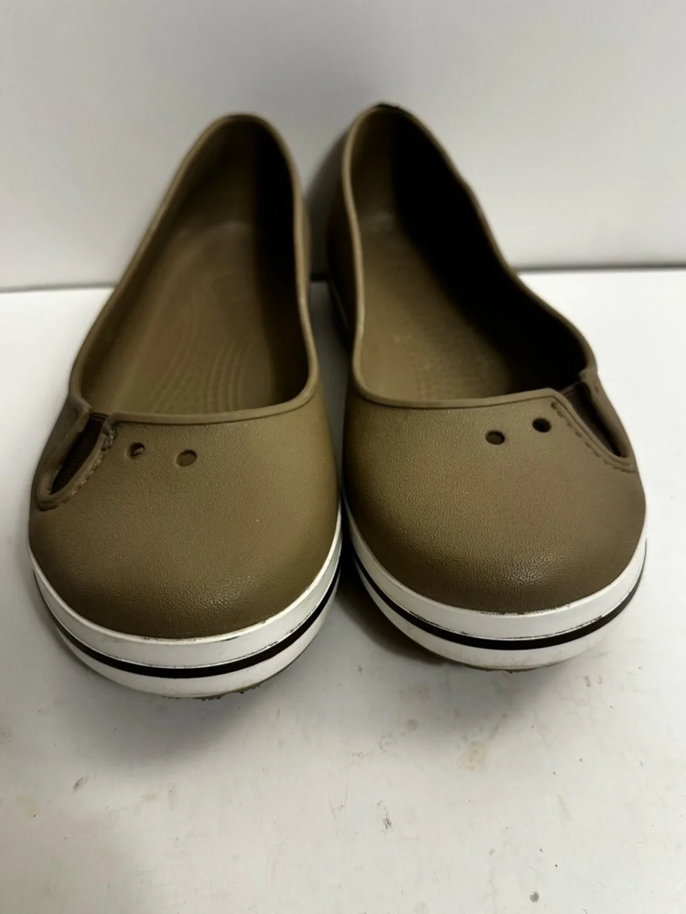 Crocs CROCBAND Prima Ballerina Ballet Flats Casual Comfort Shoes - Women’s Sz 10